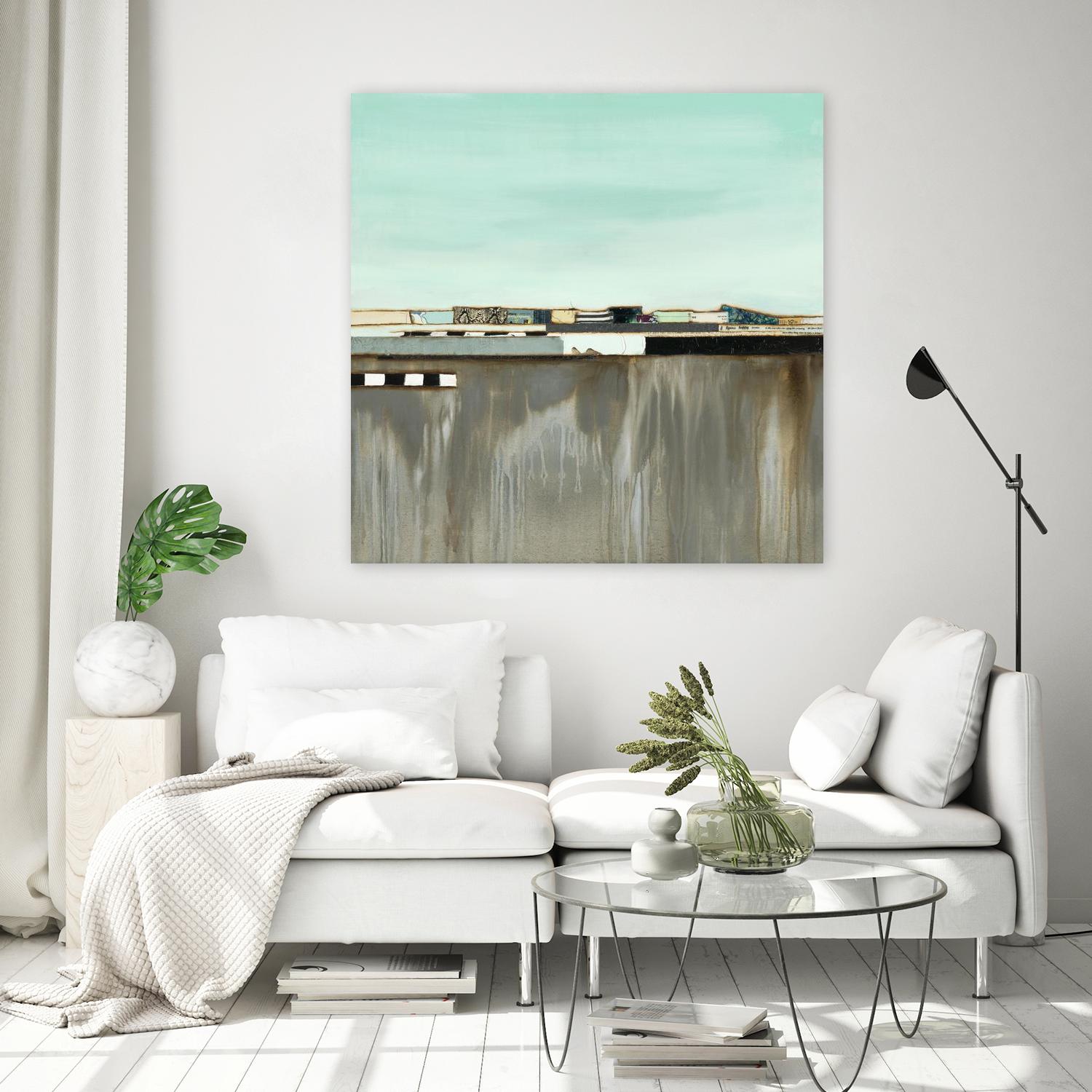 The Hood by Laura Van Horne on GIANT ART - blues abstracted landscapes