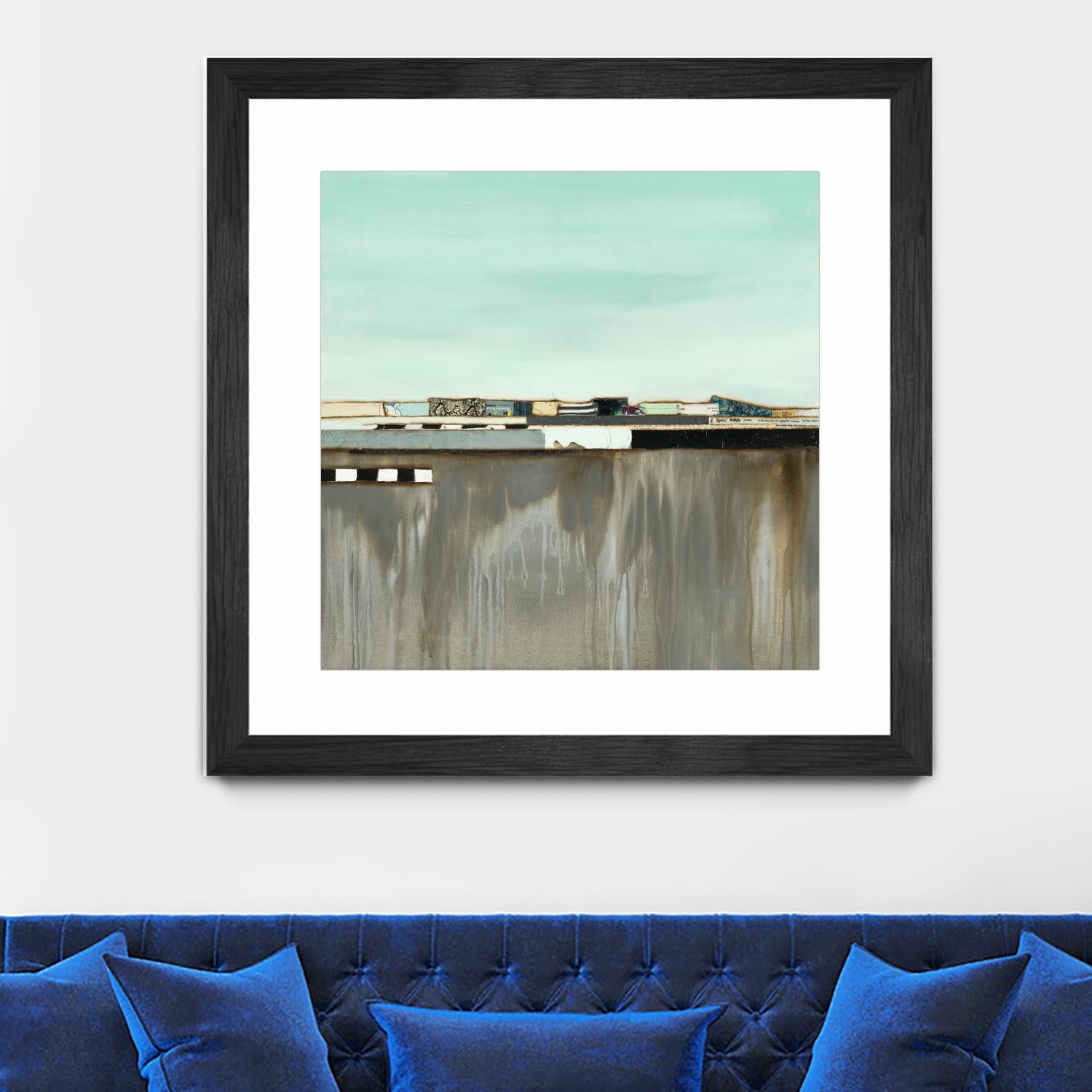 The Hood by Laura Van Horne on GIANT ART - blues abstracted landscapes