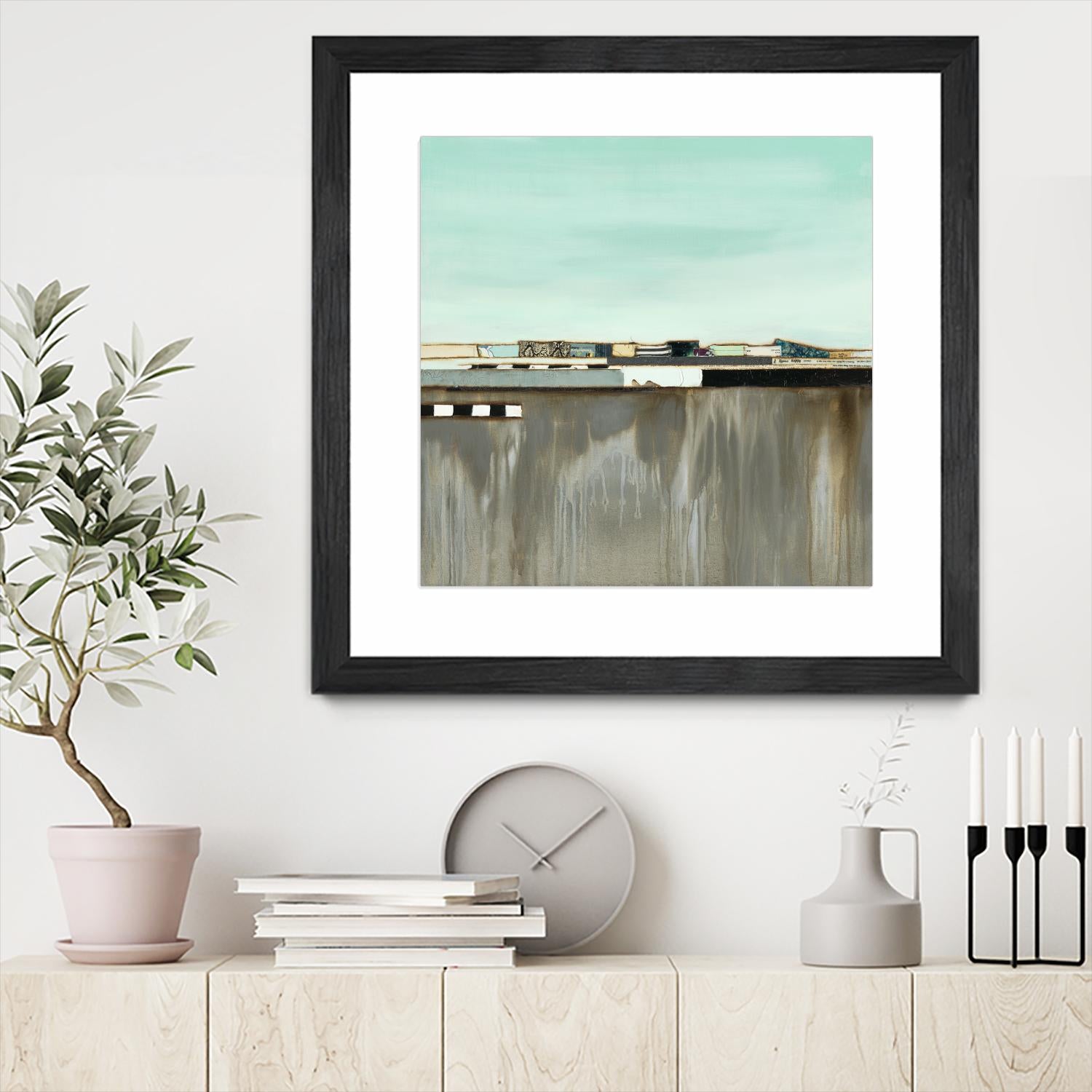 The Hood by Laura Van Horne on GIANT ART - blues abstracted landscapes