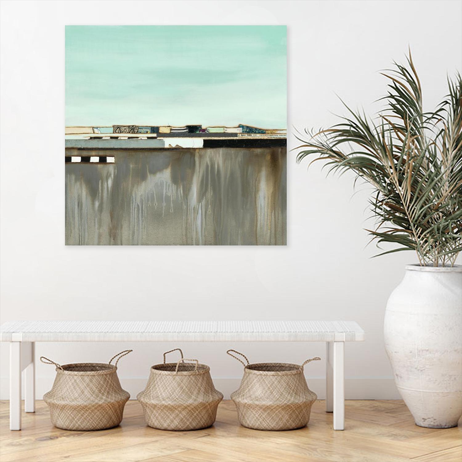 The Hood by Laura Van Horne on GIANT ART - blues abstracted landscapes