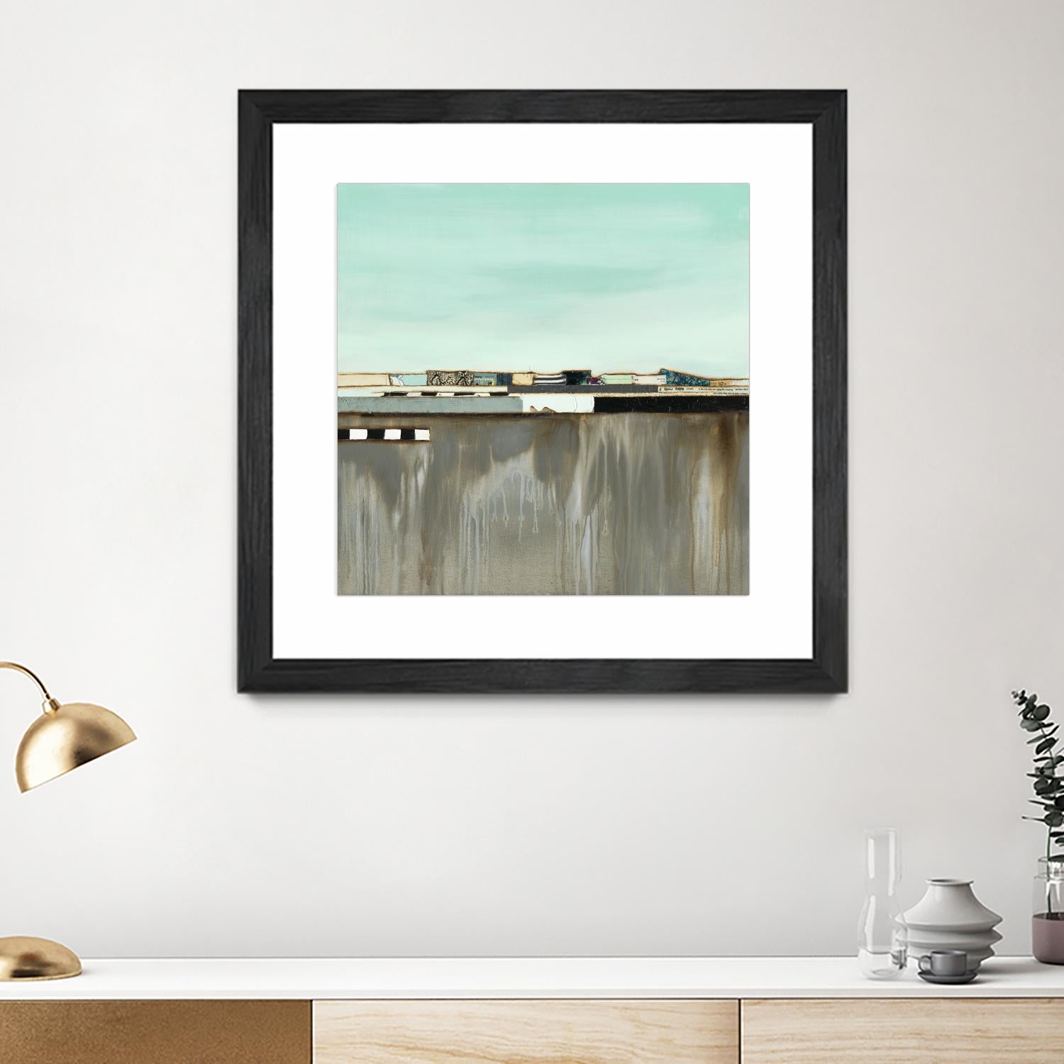 The Hood by Laura Van Horne on GIANT ART - blues abstracted landscapes