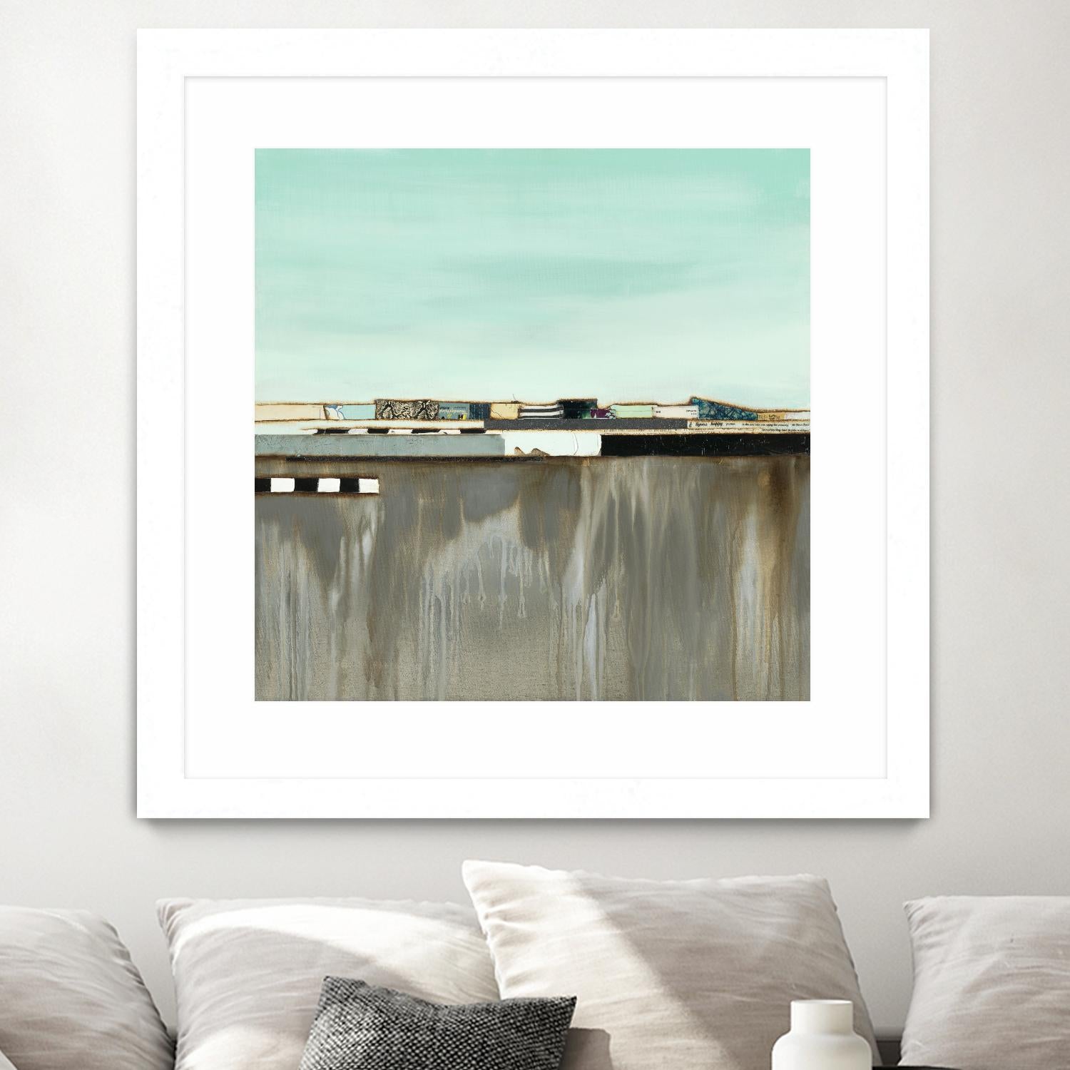 The Hood by Laura Van Horne on GIANT ART - blues abstracted landscapes