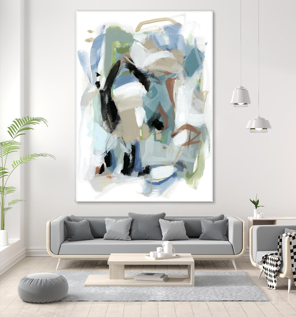 Fall III by Christina Long on GIANT ART - blue abstract