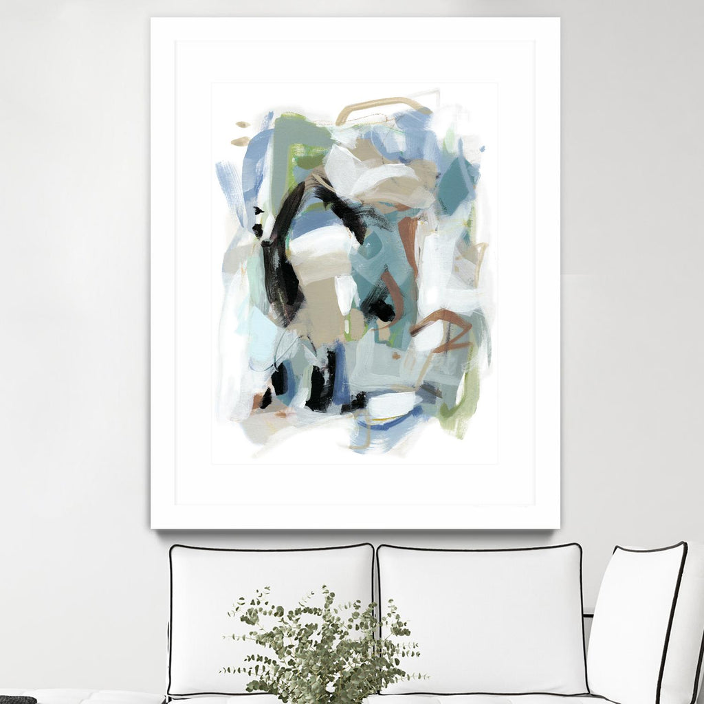 Fall III by Christina Long on GIANT ART - blue abstract