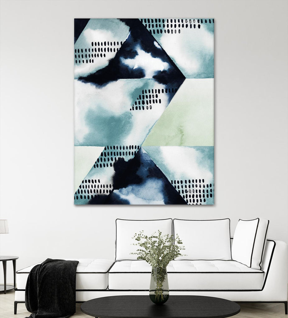 Blue Billow I by Grace Popp on GIANT ART - blue abstract