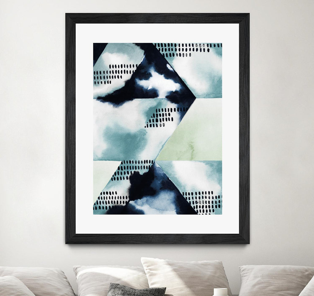 Blue Billow I by Grace Popp on GIANT ART - blue abstract