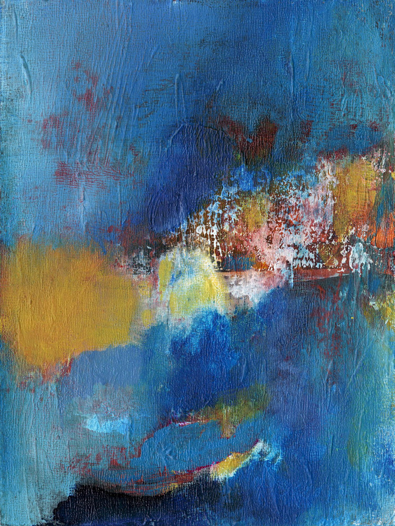 Rhapsody in Blue I de Jodi Fuchs sur GIANT ART - abstrait bleu