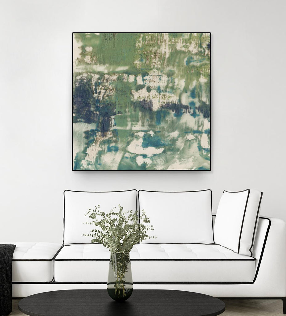 Obscured Horizon I by Jennifer Goldberger on GIANT ART - green abstract
