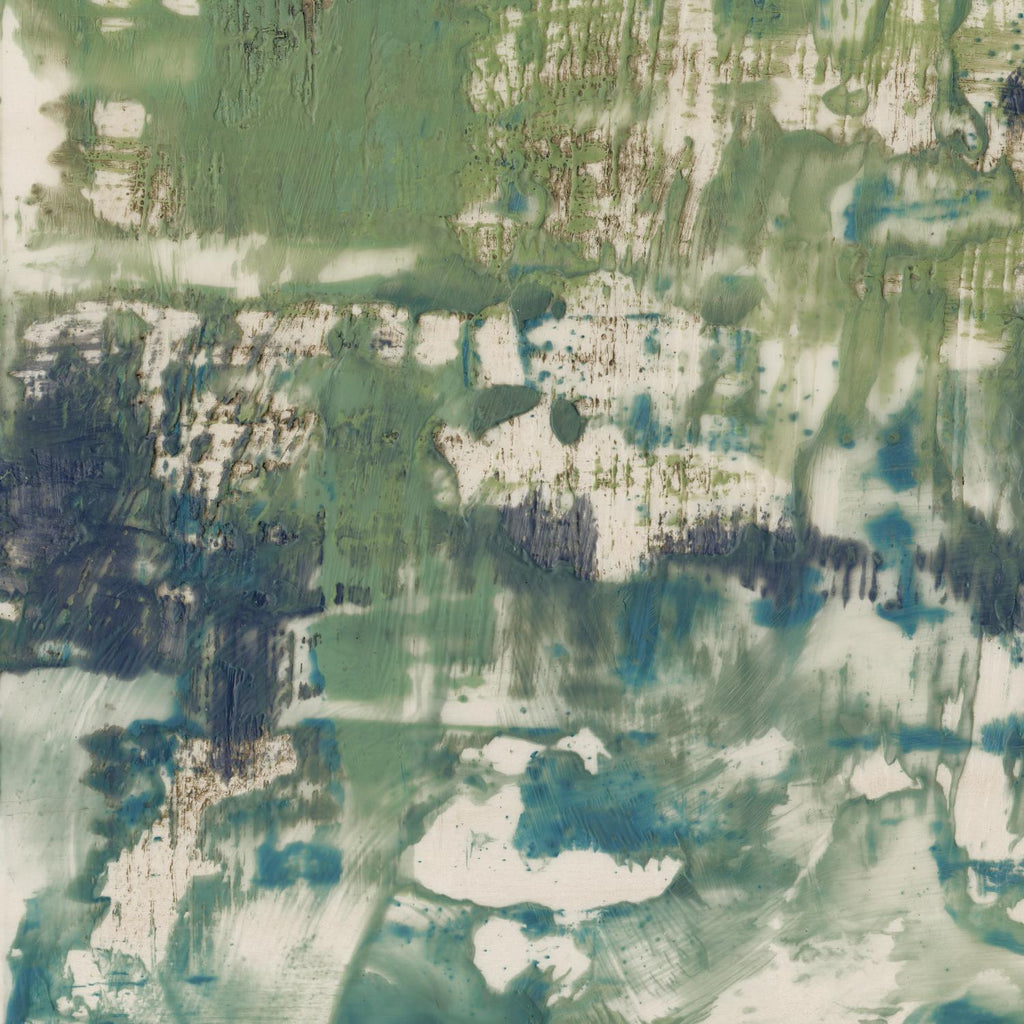 Horizon obscurci I par Jennifer Goldberger sur GIANT ART - vert abstrait