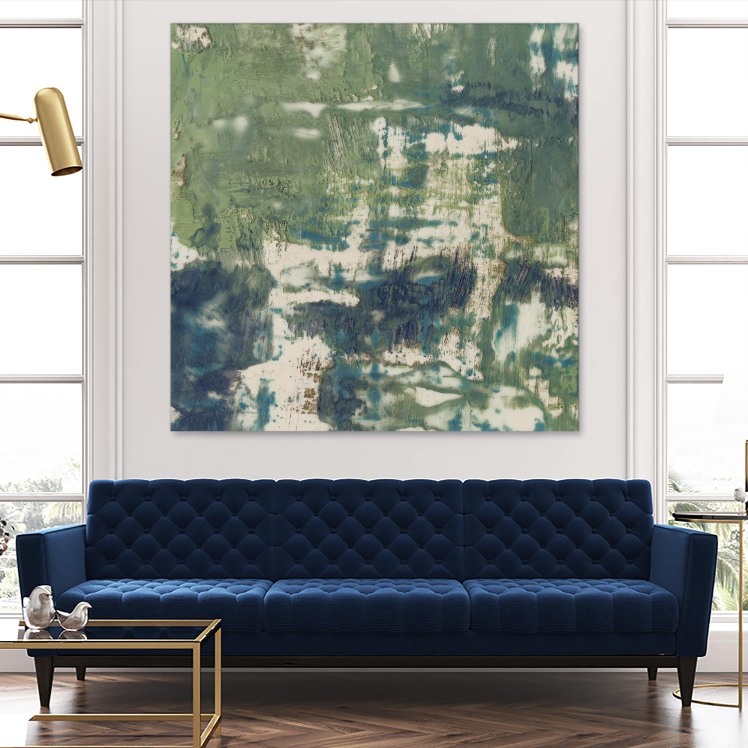 Obscured Horizon II by Jennifer Goldberger on GIANT ART - green abstract