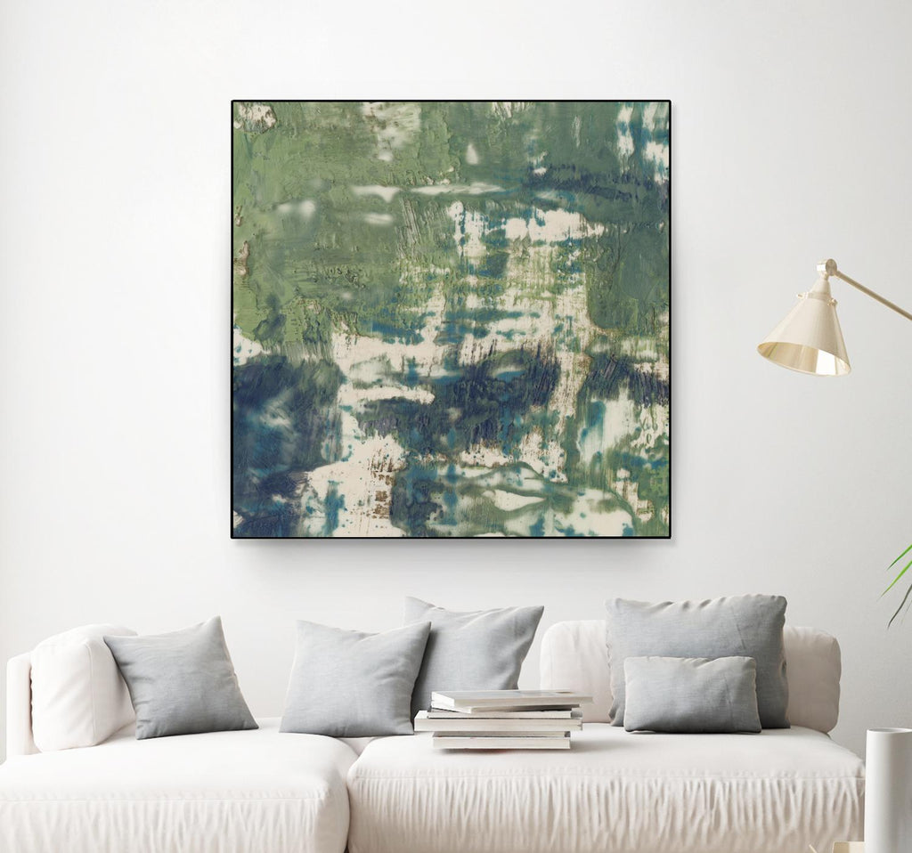 Obscured Horizon II by Jennifer Goldberger on GIANT ART - green abstract