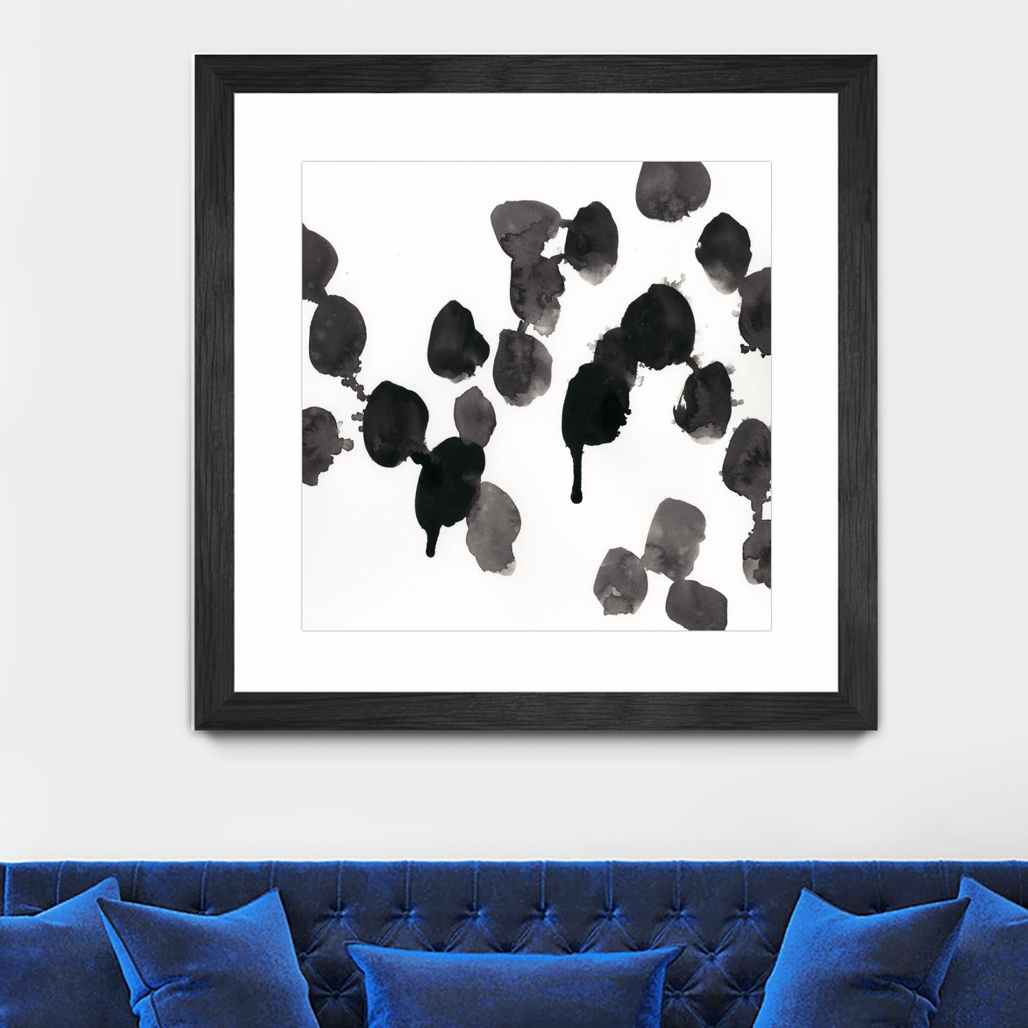 Monochrome Gestures VII by June Erica Vess on GIANT ART - black abstract