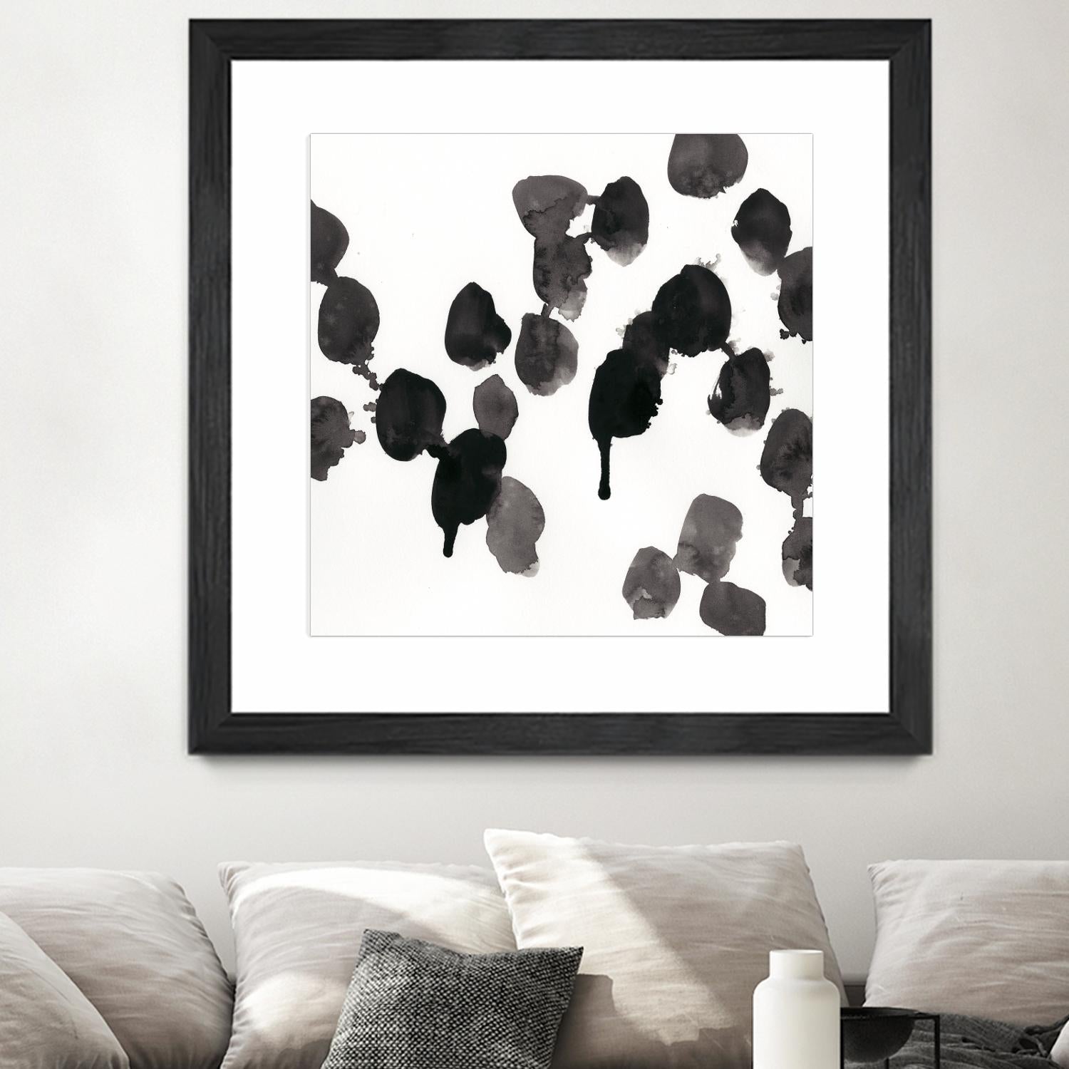 Monochrome Gestures VII by June Erica Vess on GIANT ART - black abstract