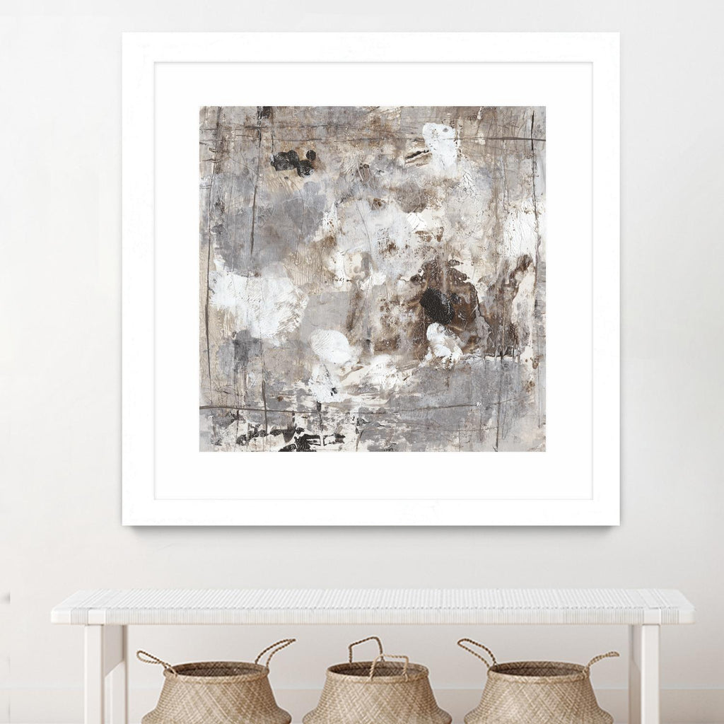 Neutral Jostle I by Tim OToole on GIANT ART - brown abstract