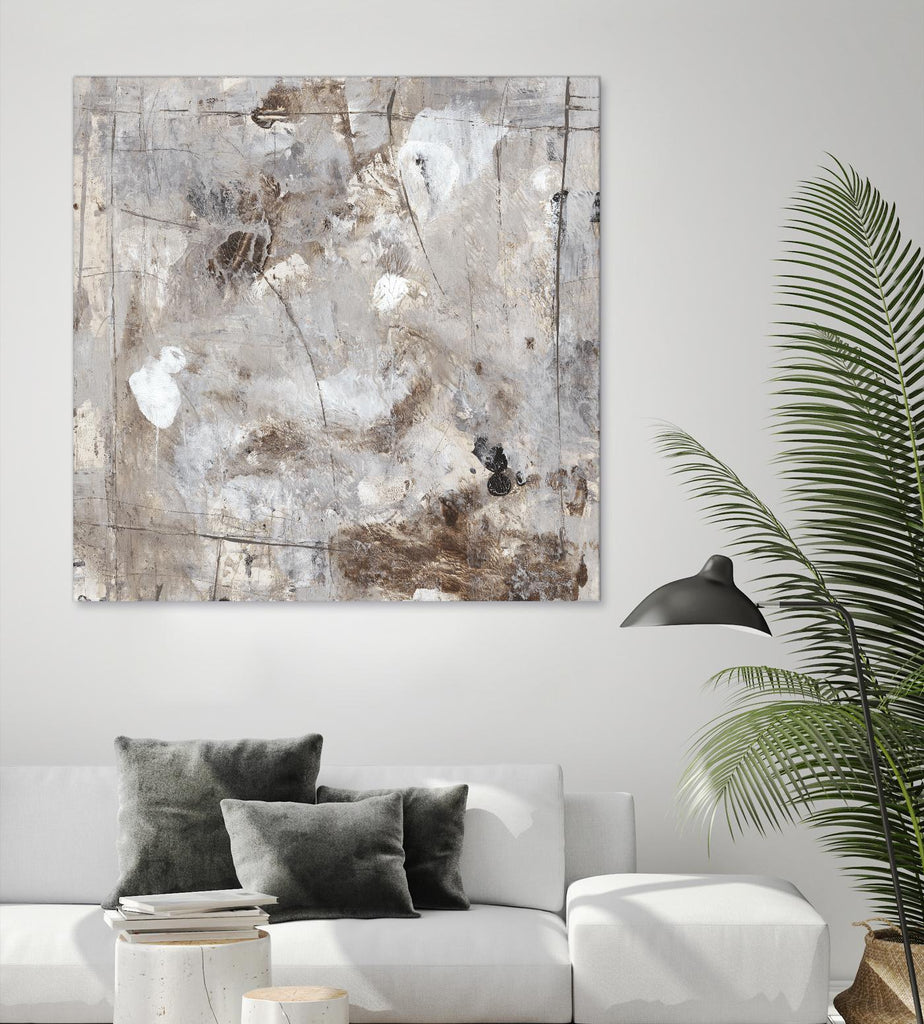Neutral Jostle II by Tim OToole on GIANT ART - brown abstract