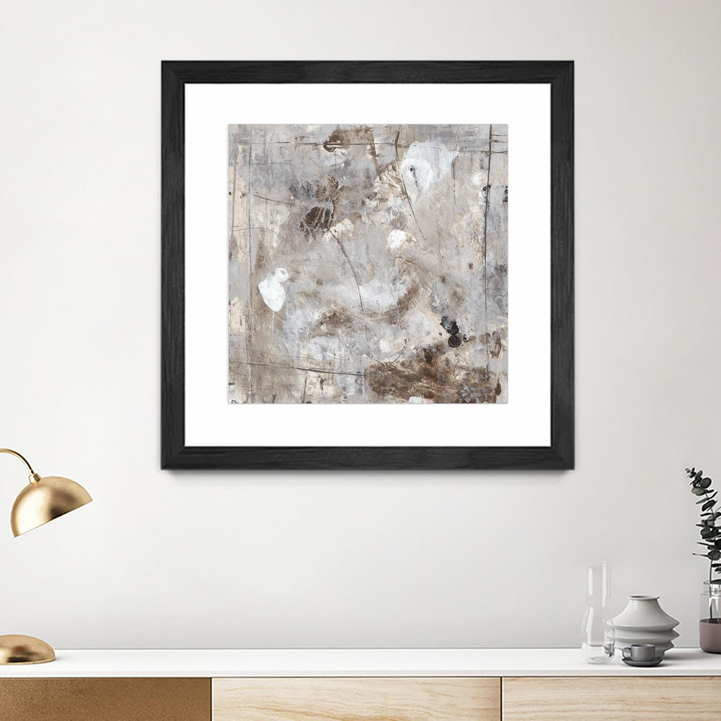 Neutral Jostle II by Tim OToole on GIANT ART - brown abstract