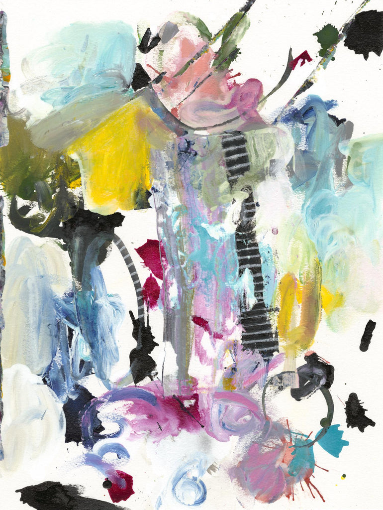Symphonie I de Jodi Fuchs sur GIANT ART - abstraction rose