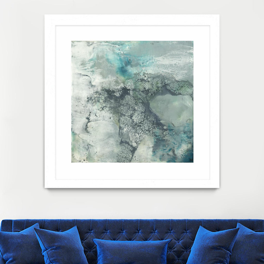 Sea Lace I by Jennifer Goldberger on GIANT ART - blue abstract