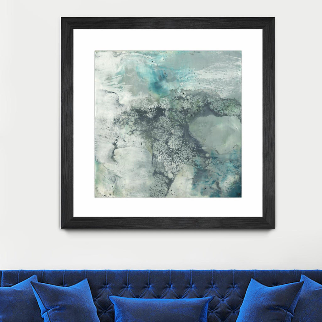 Sea Lace I by Jennifer Goldberger on GIANT ART - blue abstract