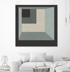 Geometric Perspective I by June Erica Vess on GIANT ART - green abstract