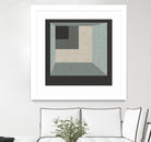 Geometric Perspective I by June Erica Vess on GIANT ART - green abstract