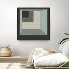 Geometric Perspective I by June Erica Vess on GIANT ART - green abstract