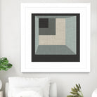 Geometric Perspective I by June Erica Vess on GIANT ART - green abstract