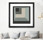 Geometric Perspective I by June Erica Vess on GIANT ART - green abstract