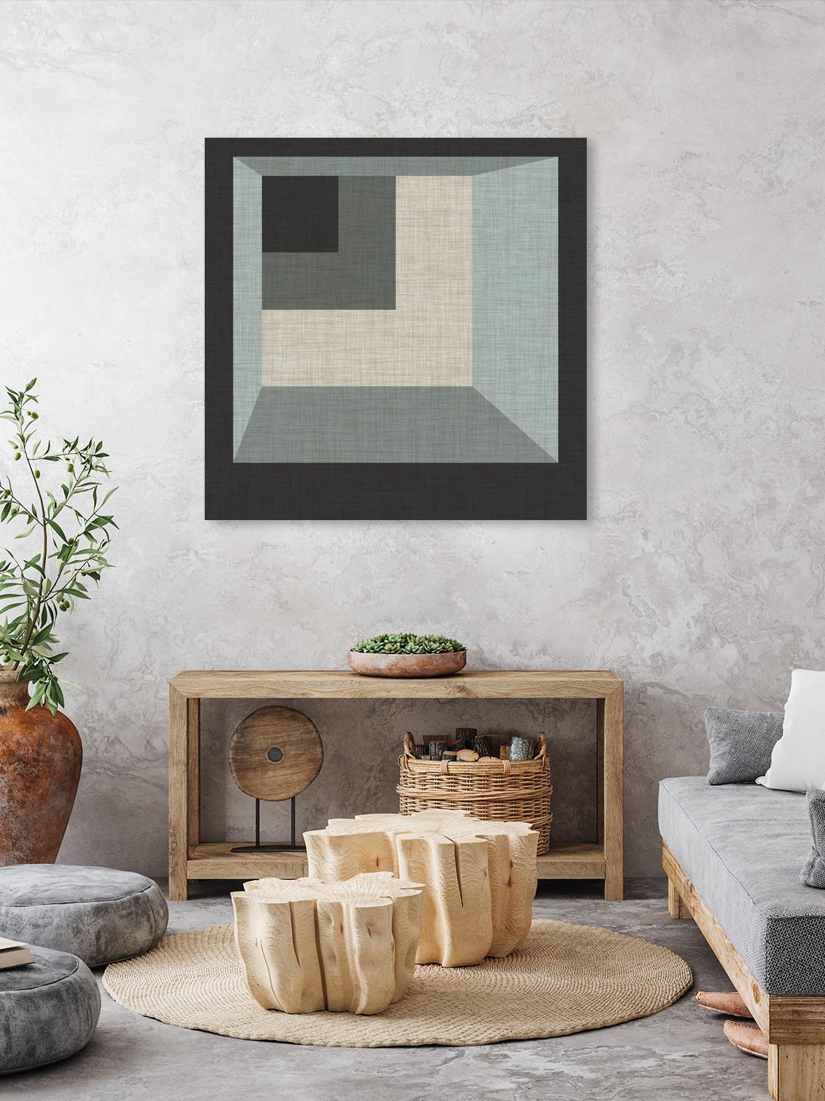 Geometric Perspective I by June Erica Vess on GIANT ART - green abstract