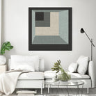 Geometric Perspective I by June Erica Vess on GIANT ART - green abstract