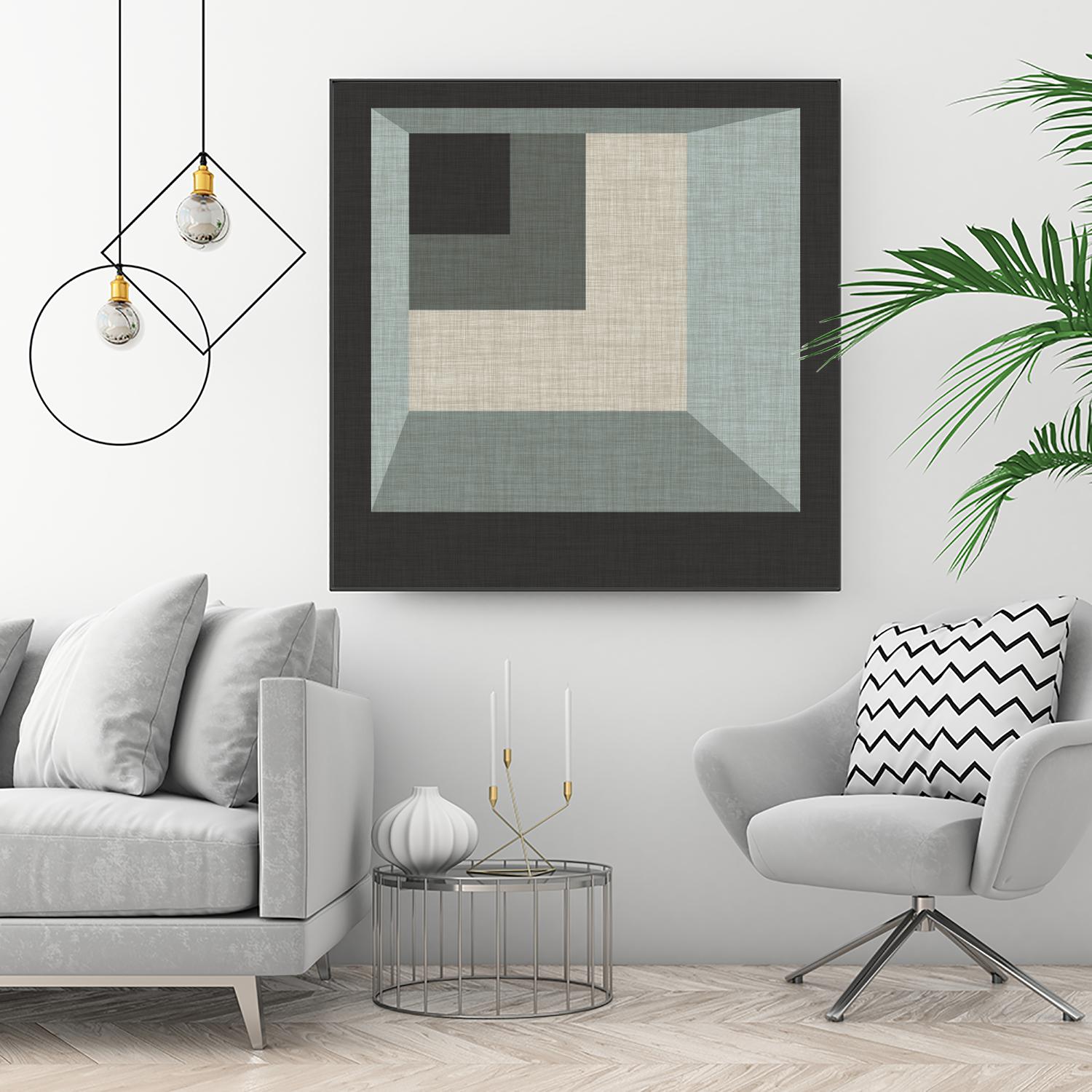 Geometric Perspective I by June Erica Vess on GIANT ART - green abstract