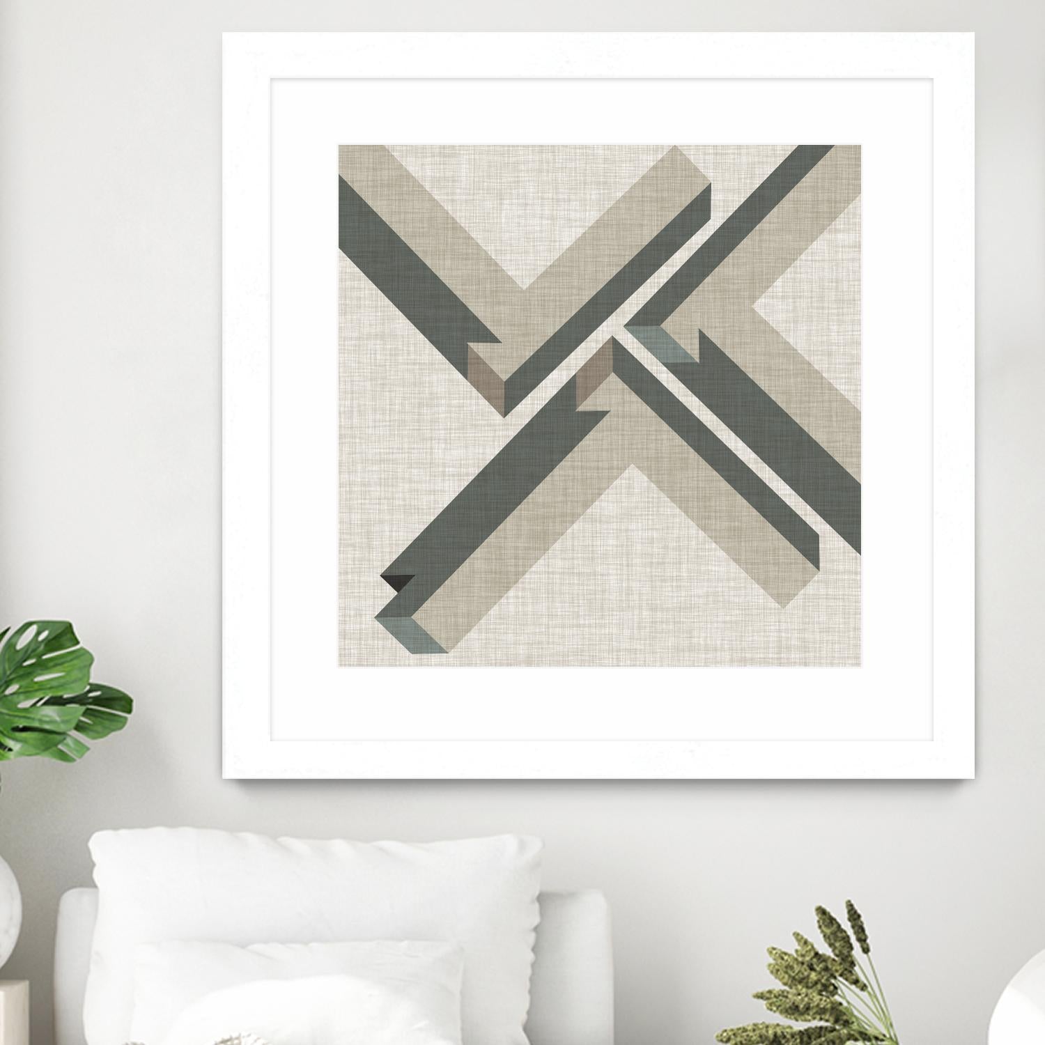 Geometric Perspective IV by June Erica Vess on GIANT ART - green abstract