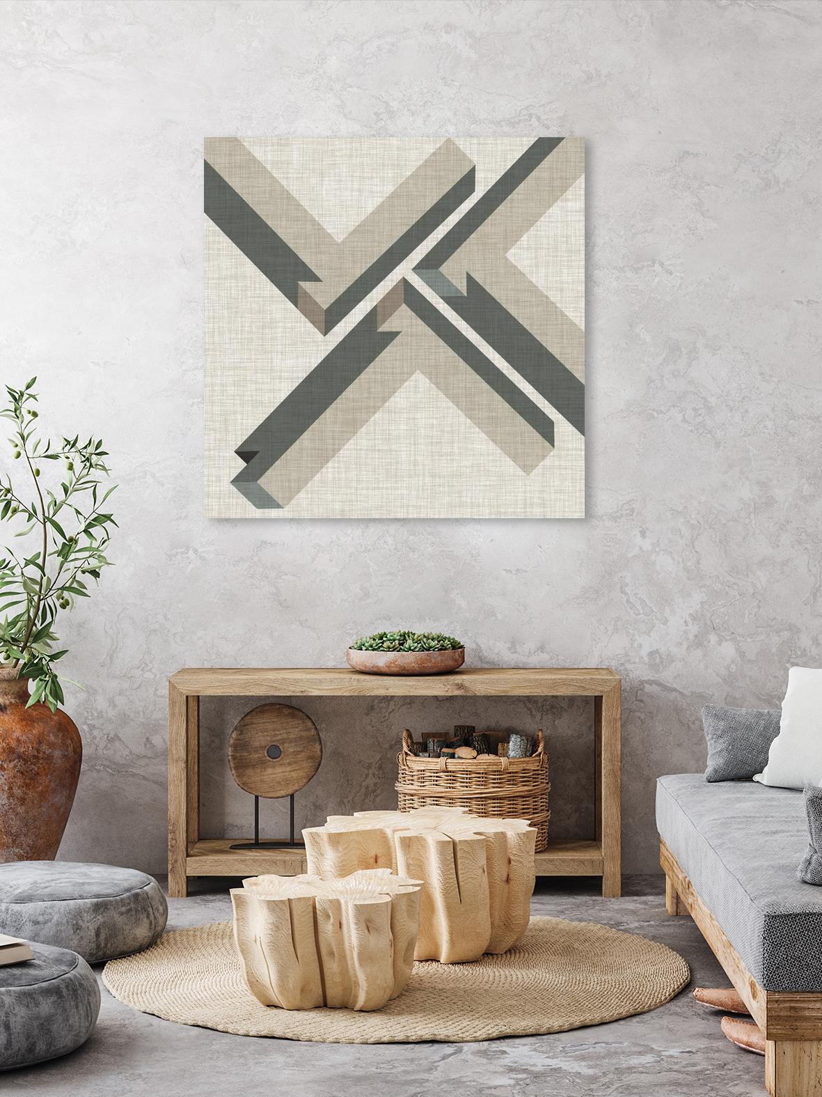 Geometric Perspective IV by June Erica Vess on GIANT ART - green abstract