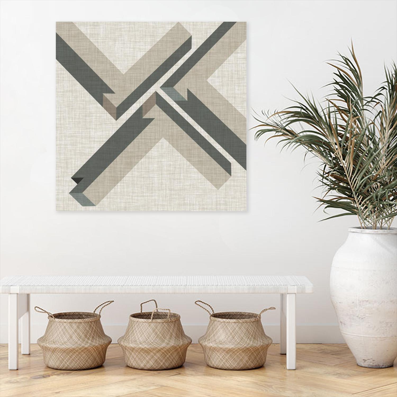 Geometric Perspective IV by June Erica Vess on GIANT ART - green abstract