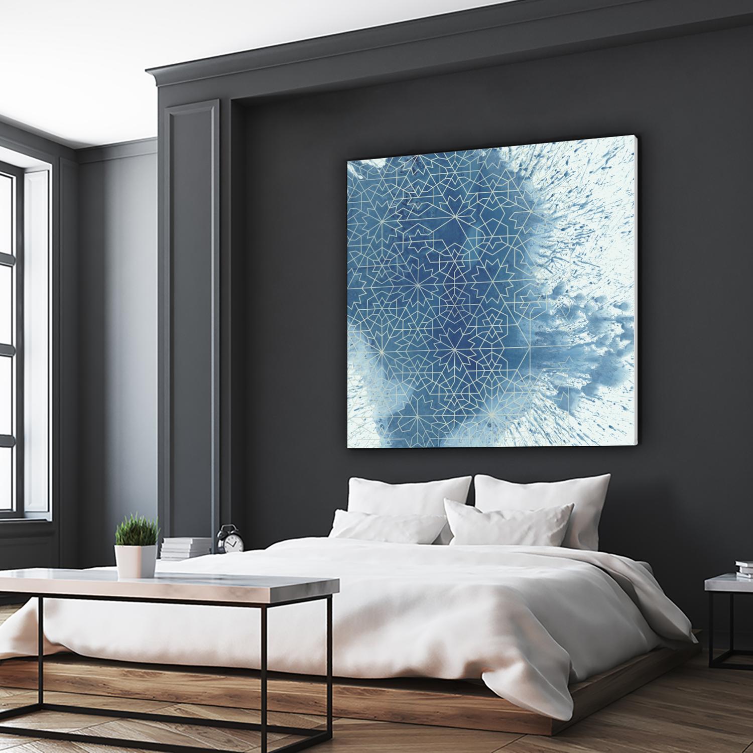 Crystalline II by Chariklia Zarris on GIANT ART - blue abstract