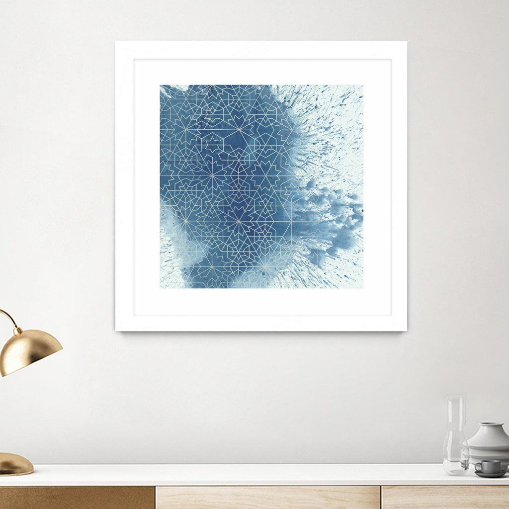 Crystalline II by Chariklia Zarris on GIANT ART - blue abstract