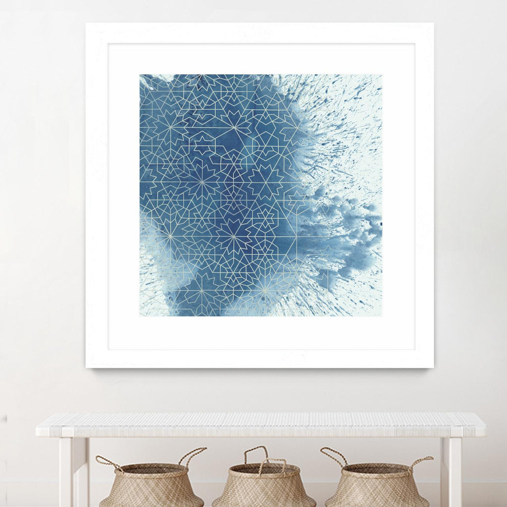 Crystalline II de Chariklia Zarris sur GIANT ART - bleu abstrait