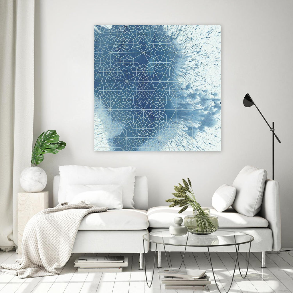 Crystalline II de Chariklia Zarris sur GIANT ART - bleu abstrait
