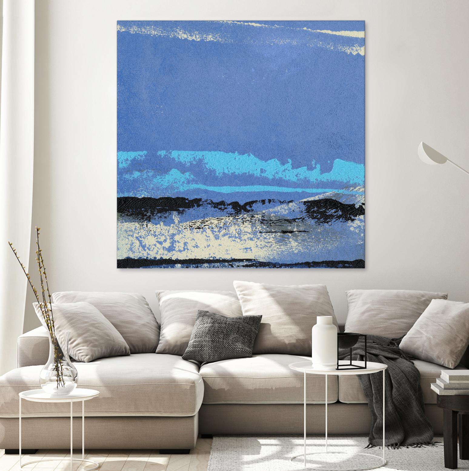 Origin Abstract VIII by Sharon Gordon on GIANT ART - blue abstract