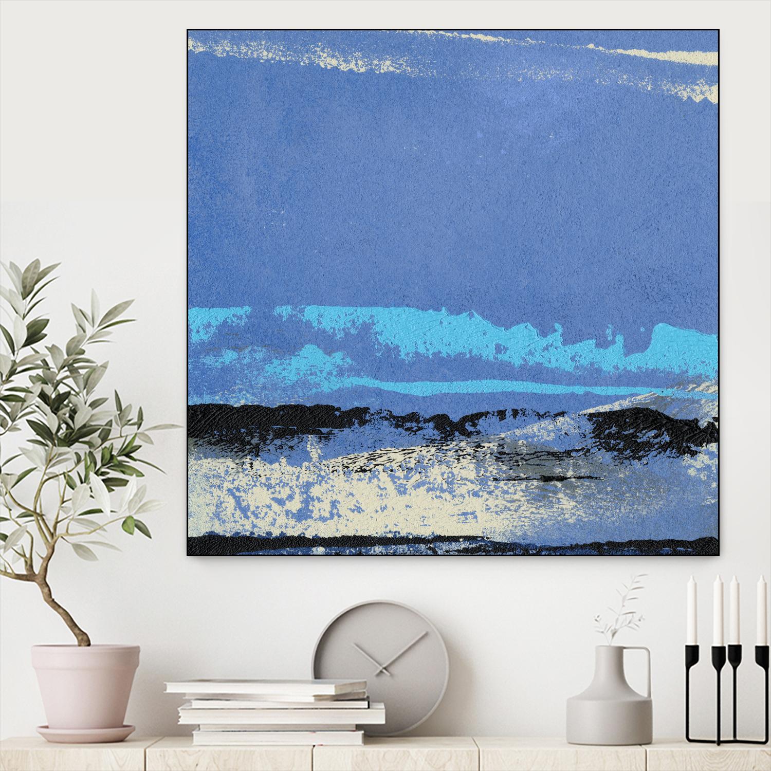 Origin Abstract VIII by Sharon Gordon on GIANT ART - blue abstract