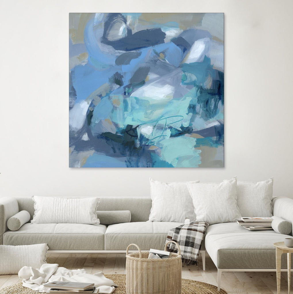 Abstract Blues I by Christina Long on GIANT ART - blue abstract