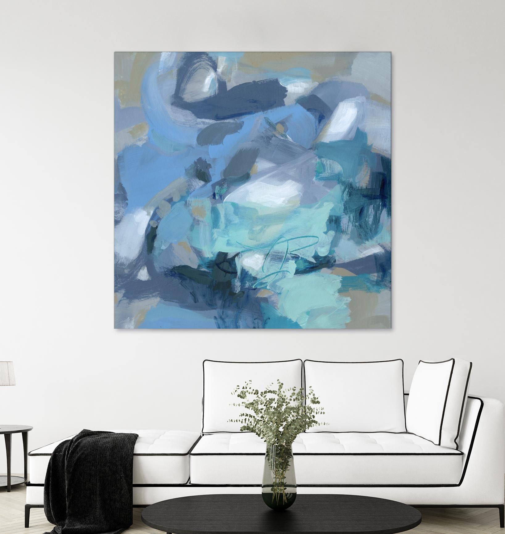 Abstract Blues I by Christina Long on GIANT ART - blue abstract