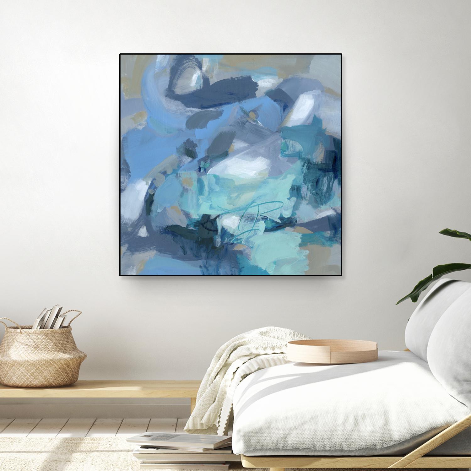 Abstract Blues I by Christina Long on GIANT ART - blue abstract