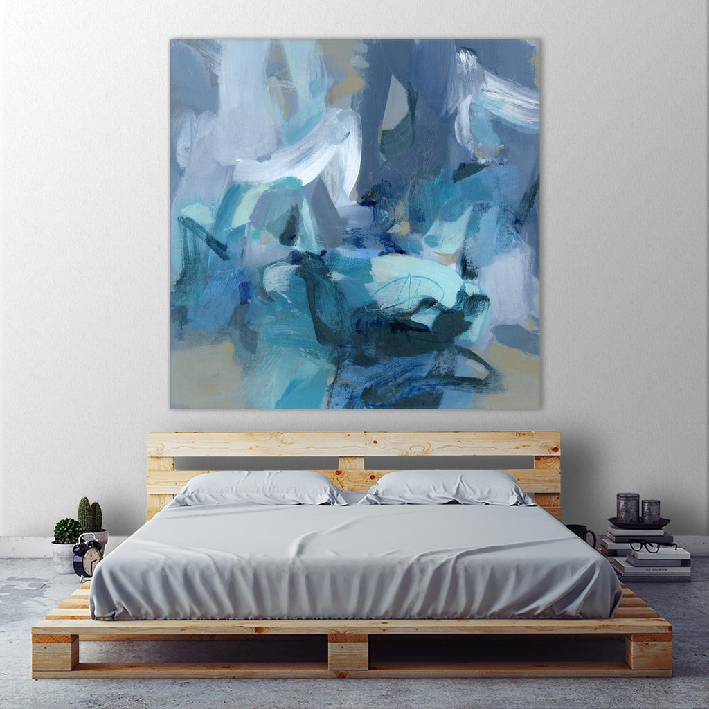 Abstract Blues II par Christina Long sur GIANT ART - bleu abstrait
