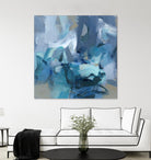 Abstract Blues II by Christina Long on GIANT ART - blue abstract