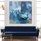 Abstract Blues II by Christina Long on GIANT ART - blue abstract