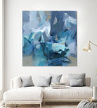 Abstract Blues II by Christina Long on GIANT ART - blue abstract