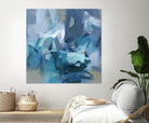Abstract Blues II by Christina Long on GIANT ART - blue abstract