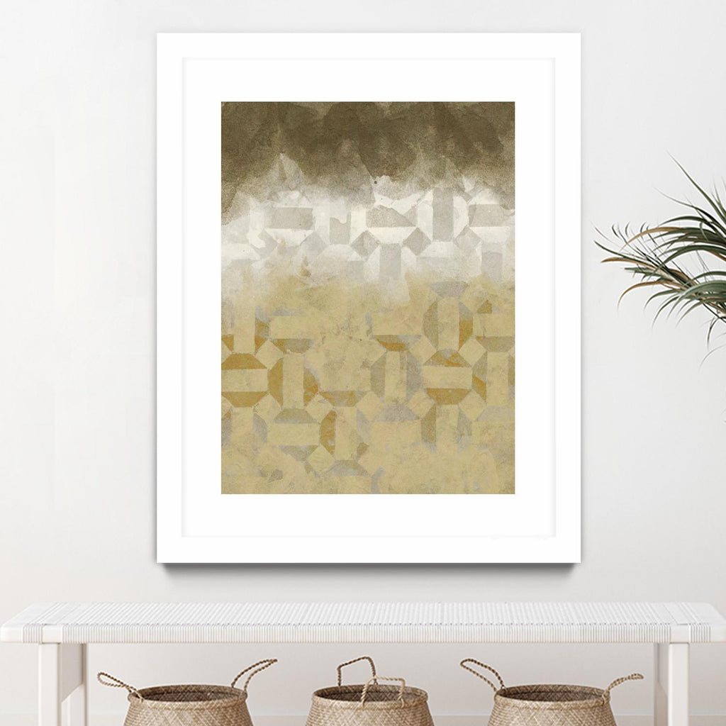 Shifting Earth I by Alonzo Saunders on GIANT ART - yellow abstract