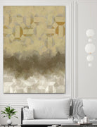 Shifting Earth II by Alonzo Saunders on GIANT ART - yellow abstract